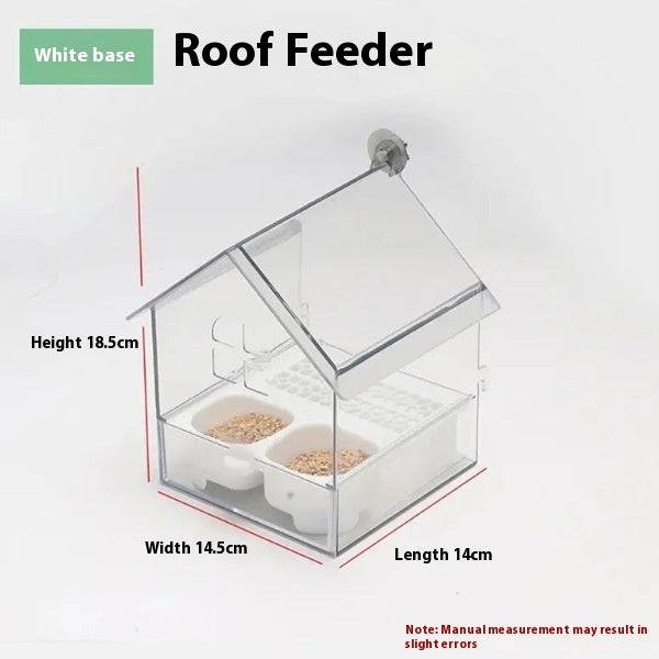 Peony Parrot Feeder Villa Transparent  ( Delivery: 7 days to 14 days )