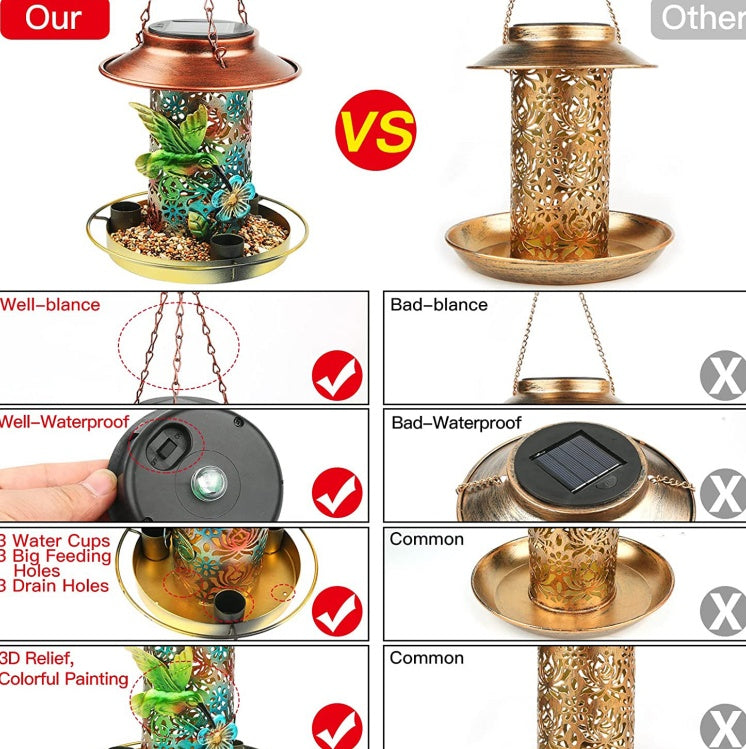 This amazing Solar Bird Feeder, special for For Bird Lovers.