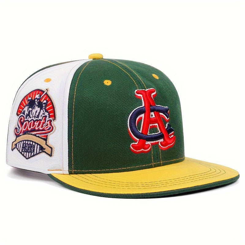 Lightweight Acrylic Embroidered Baseball Cap with Flat Brim