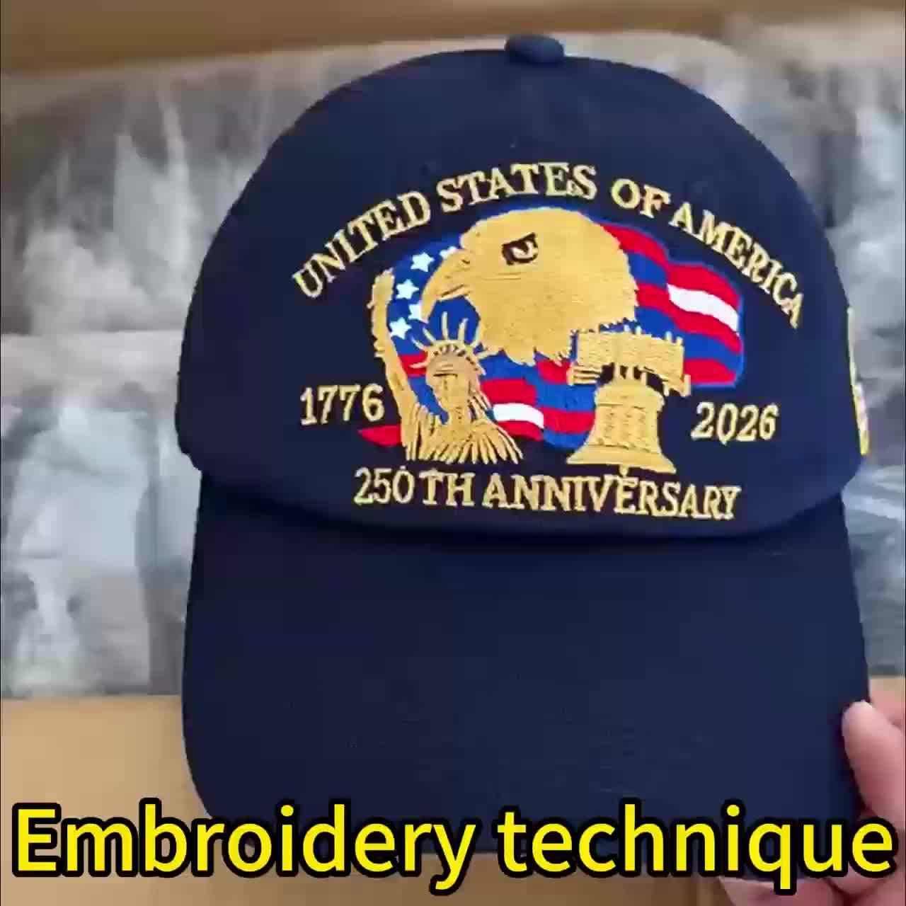 Patriotic 250th Anniversary USA Baseball Cap – Adjustable Vintage Design