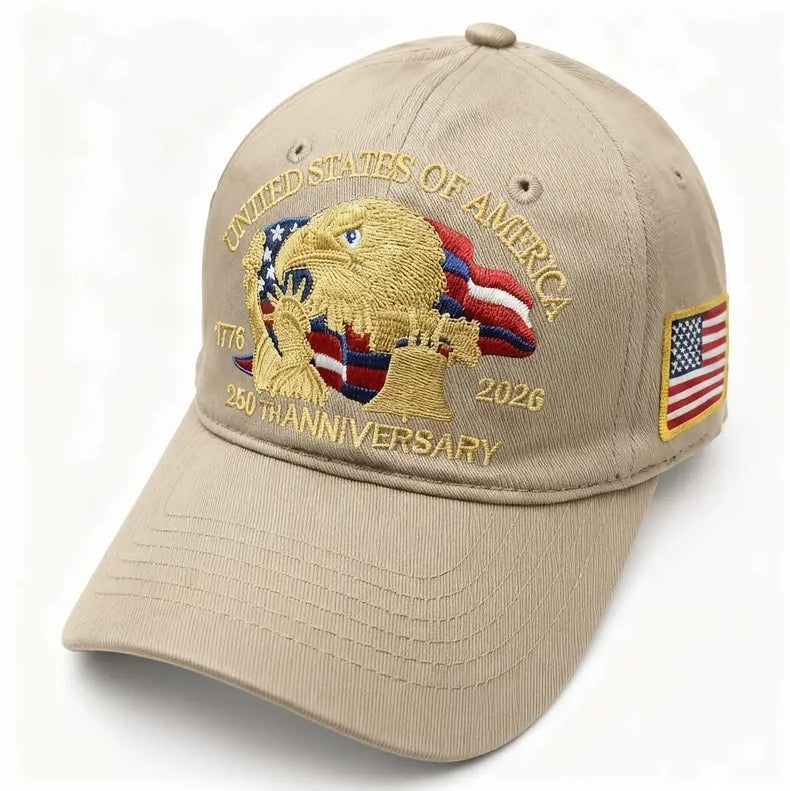 Patriotic 250th Anniversary USA Baseball Cap – Adjustable Vintage Design