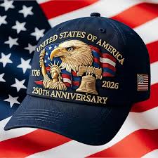 Patriotic 250th Anniversary USA Baseball Cap – Adjustable Vintage Design