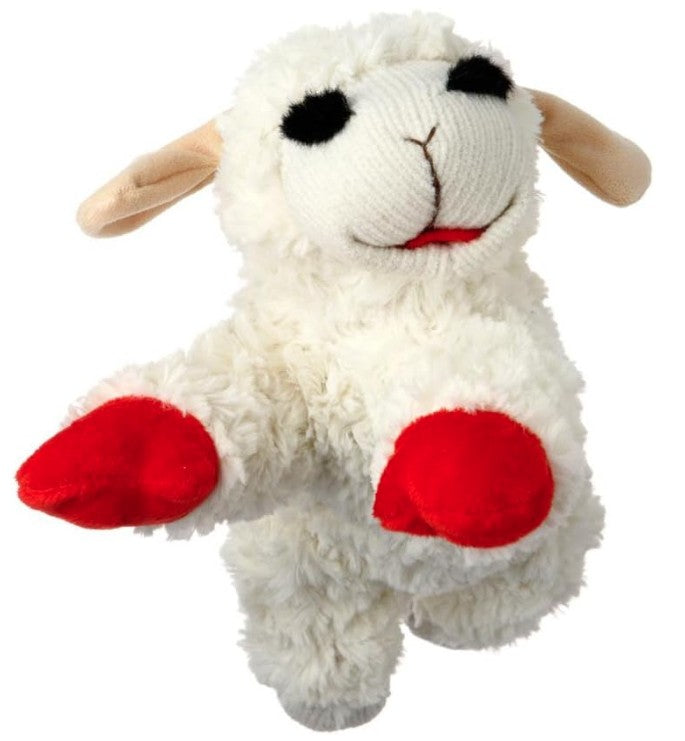 Lovely Multi Pet Lamb Chop Dog Toy, 10in. Large Breed size.