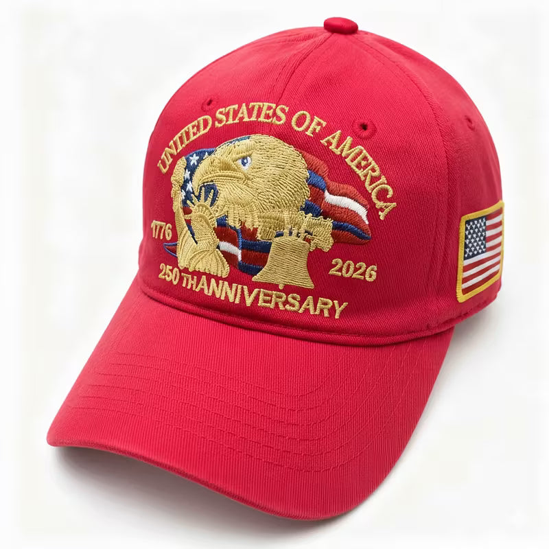 Patriotic 250th Anniversary USA Baseball Cap – Adjustable Vintage Design 1
