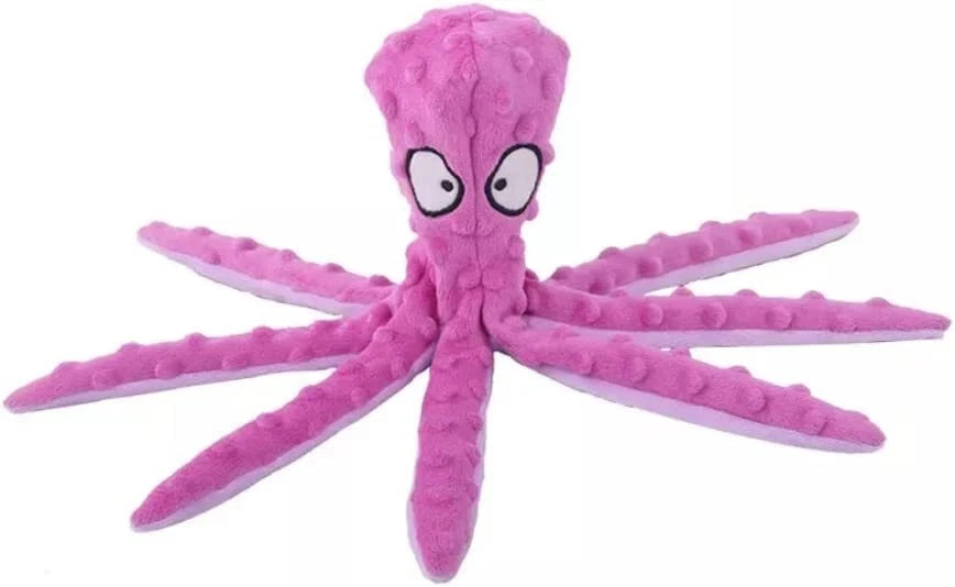 Octopus Plush Squeaky Dog Toy – Soft Chewy Fun