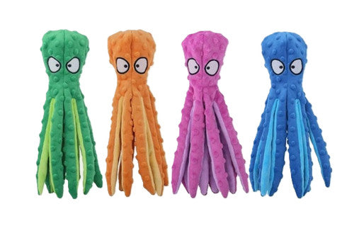 Octopus Plush Squeaky Dog Toy – Soft Chewy Fun