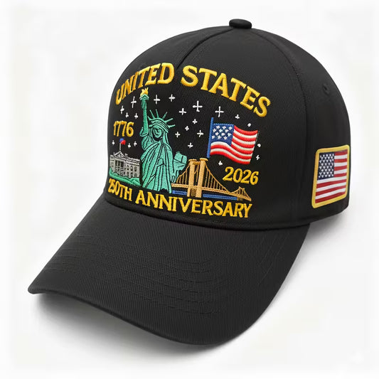 Patriotic 250th Anniversary USA Baseball Cap – Adjustable Vintage Design 1