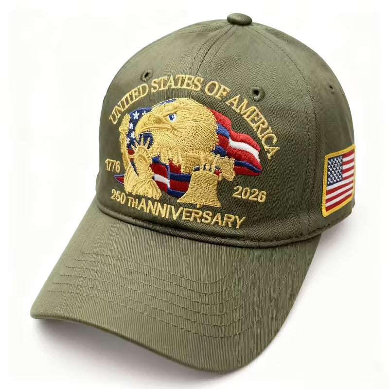 Patriotic 250th Anniversary USA Baseball Cap – Adjustable Vintage Design 1